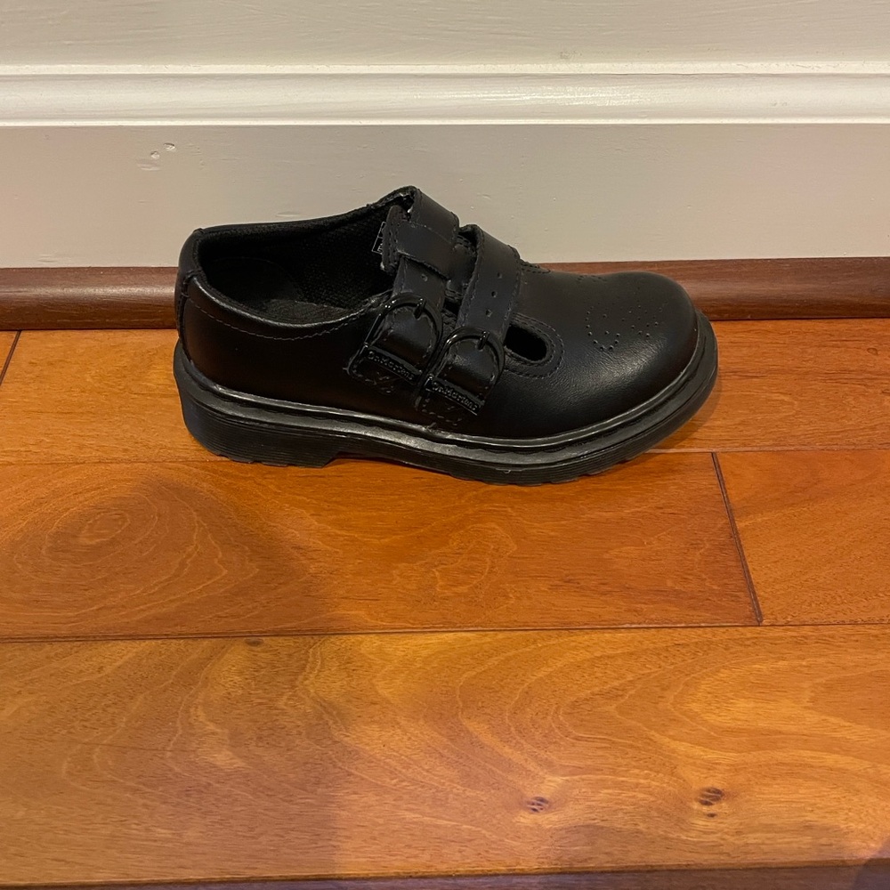 Dr Marten Kids Size 12 Black Mary Jane’s Style 8065 - Picture 4 of 14